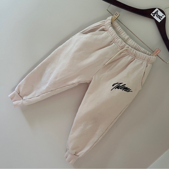 Tulones cream joggers kids sz 4T - Picture 1 of 6